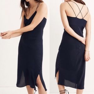 Madewell silk midi dress